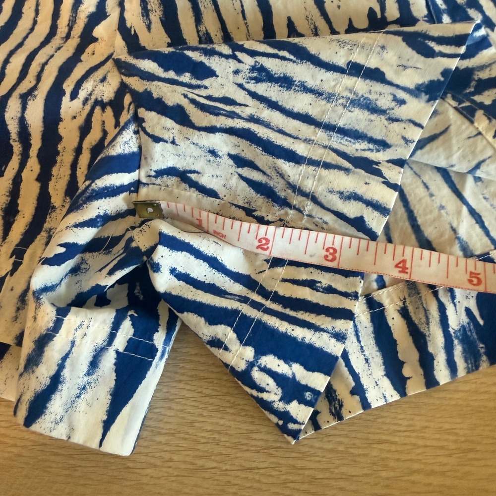 Rails Blue White Tiger‎ Stripe Elastic Waist Pull On Shorts Womens Small - Picture 5 of 6